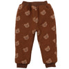 Bear Print Thicken Trousers Wholesale Toddler Clothing - PrettyKid