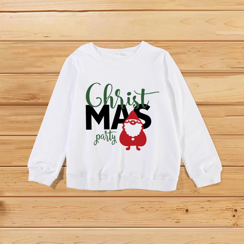 Christmas Party Print Wholesale Kids Clothing Sweatshirts - PrettyKid