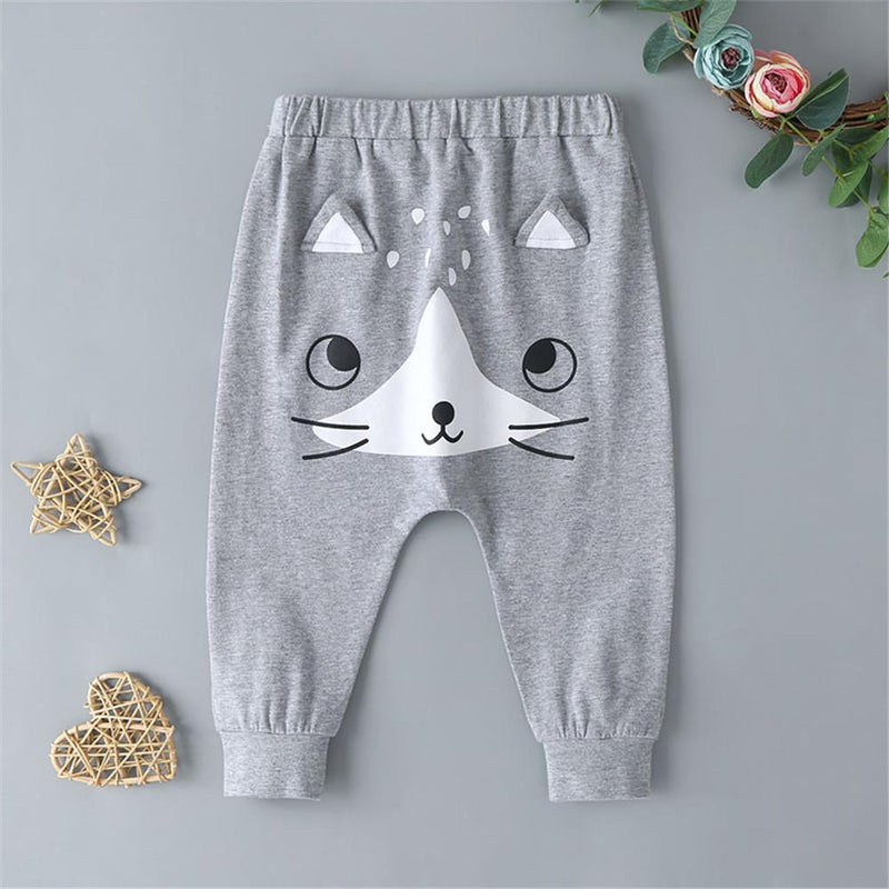 Baby Animal Cartoon Cute Elastic Waist Pants - PrettyKid