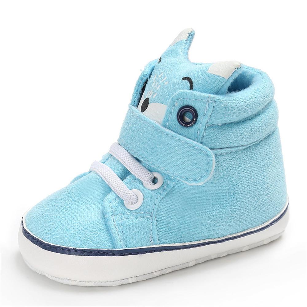 Baby Girls Animal Cartoon Soft Magic Tape Sneakers - PrettyKid