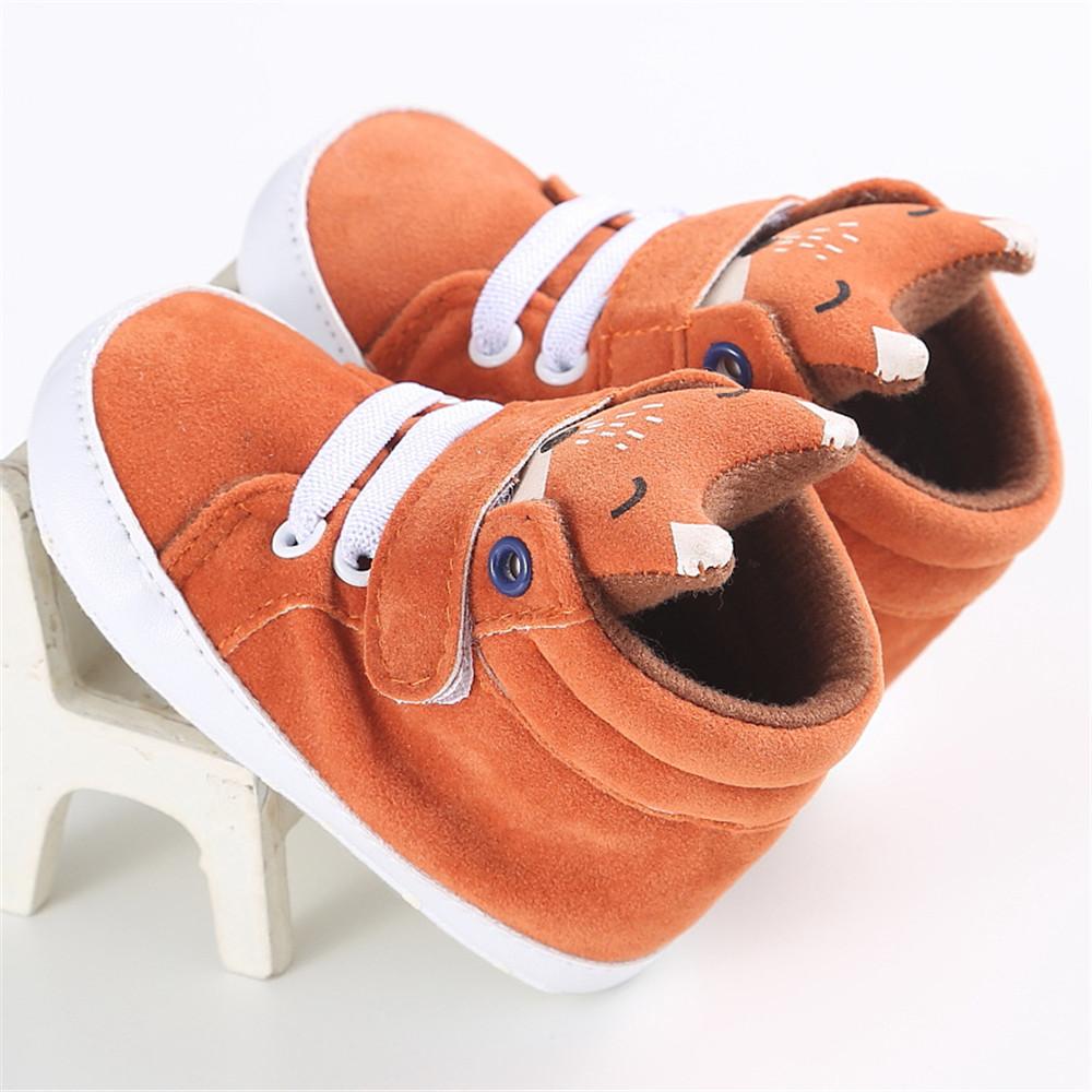 Baby Girls Animal Cartoon Soft Magic Tape Sneakers - PrettyKid