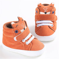 Baby Girls Animal Cartoon Soft Magic Tape Sneakers - PrettyKid