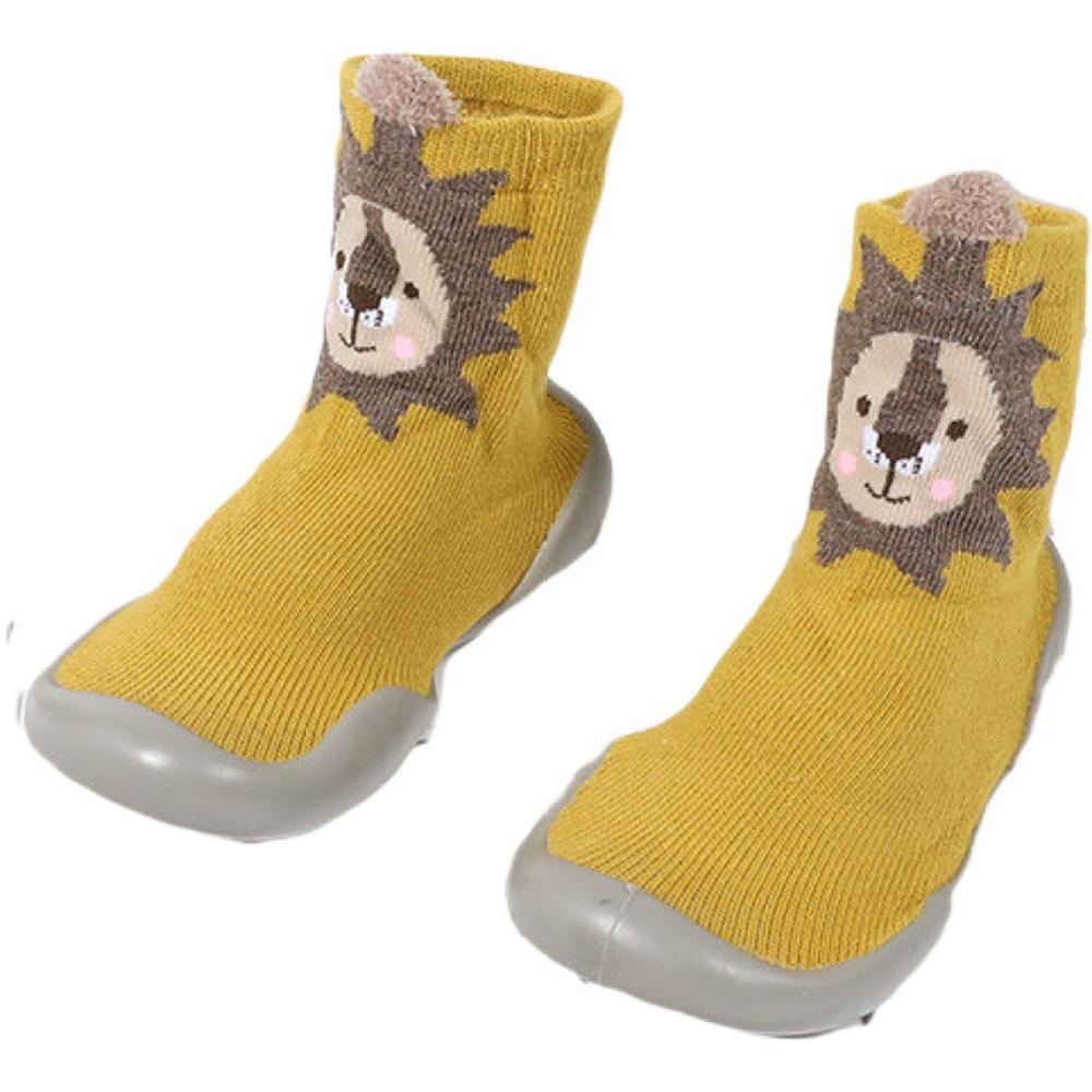 Baby Boys Animal Print High Top Knitted Sock Shoes - PrettyKid