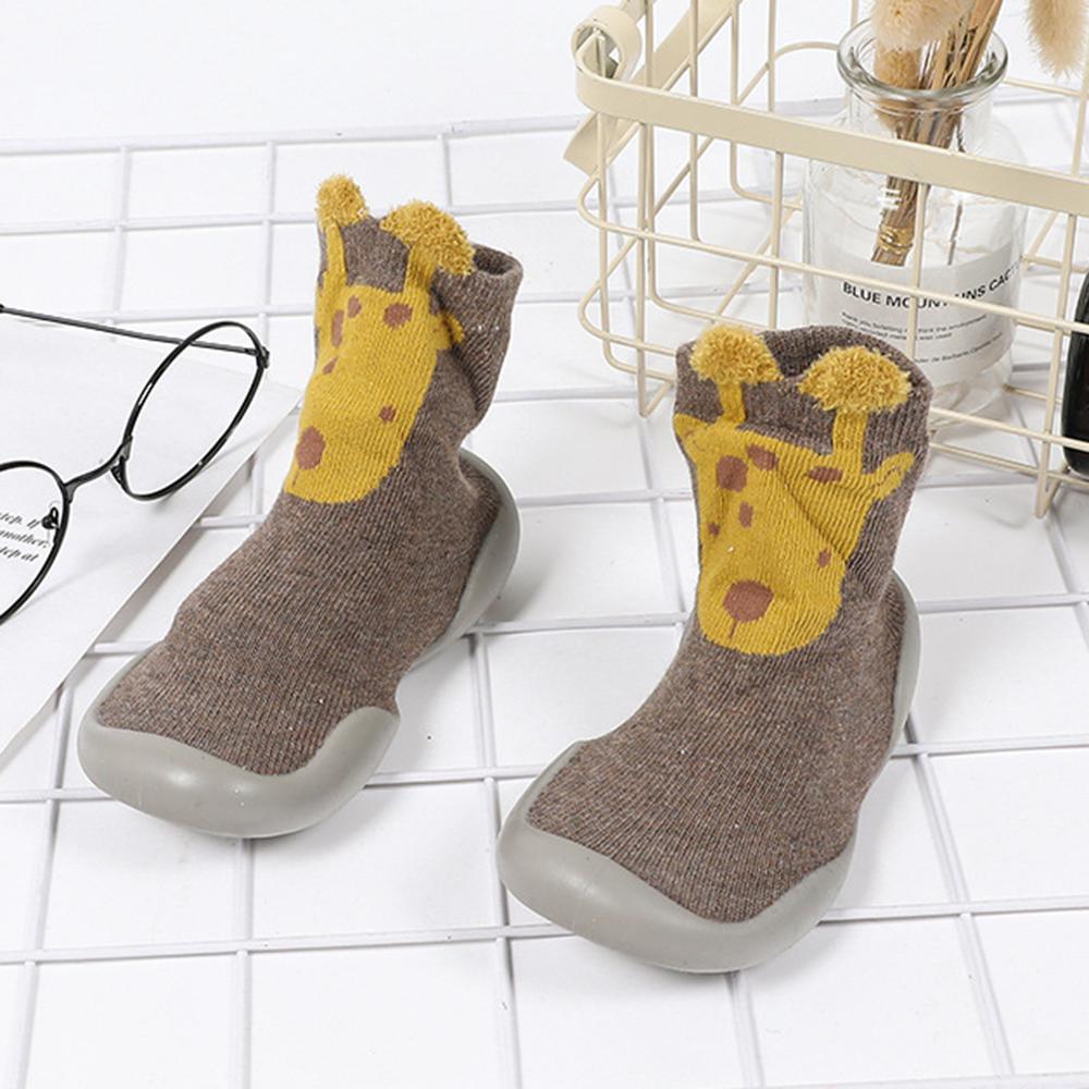 Baby Boys Animal Print High Top Knitted Sock Shoes - PrettyKid