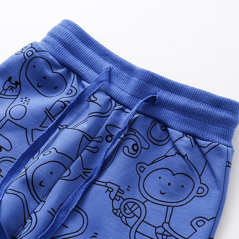 Boys Animal Printed Casual Pants Wholesale - PrettyKid