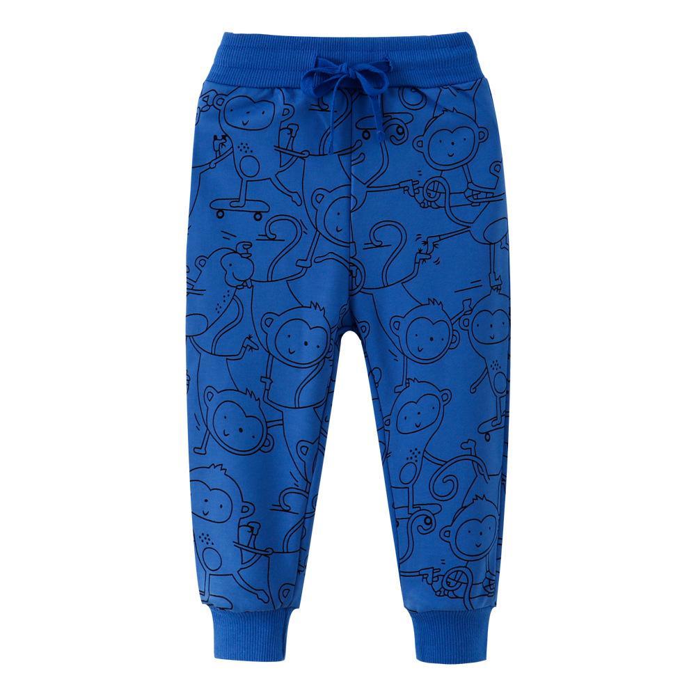 Boys Animal Printed Casual Pants Wholesale - PrettyKid