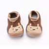 Baby Animal Printed Knitted Soft Sock Flats - PrettyKid