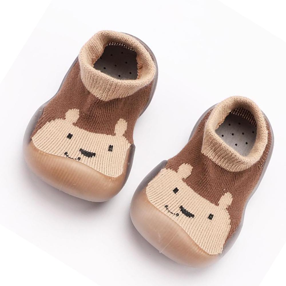 Baby Animal Printed Knitted Soft Sock Flats - PrettyKid