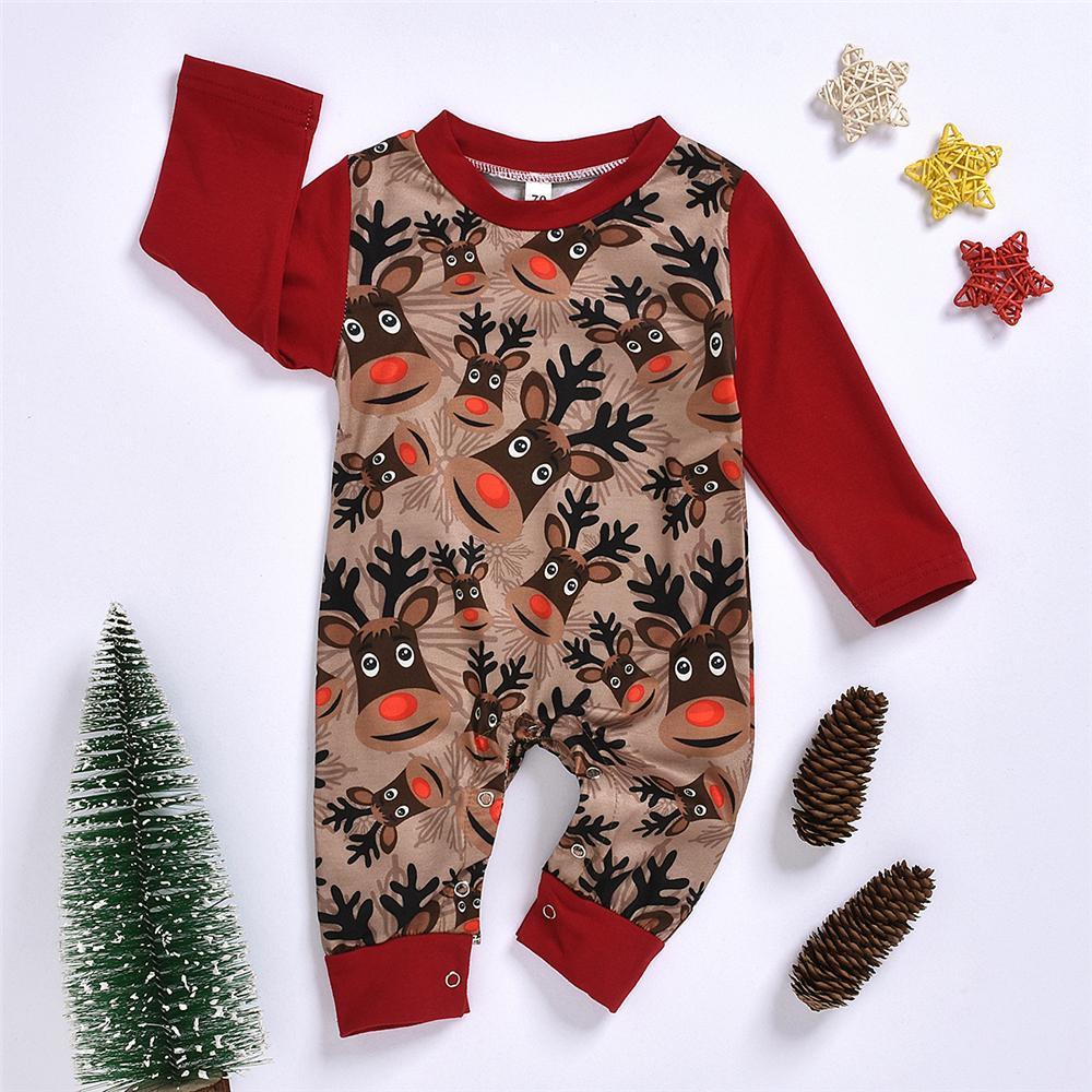 Baby Unisex Animal Printed Long Sleeve Baby Rompers Wholesale - PrettyKid