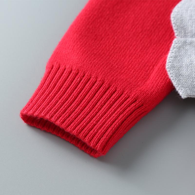 Boys Cute Animals Print Long Sleeve Knit Jumper - PrettyKid