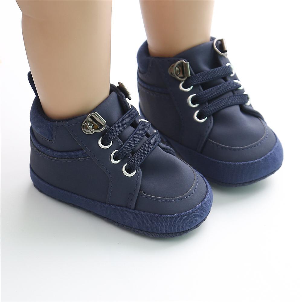 Baby Artificial Leather Lace Up Sneakers Wholesale Baby Shoes - PrettyKid