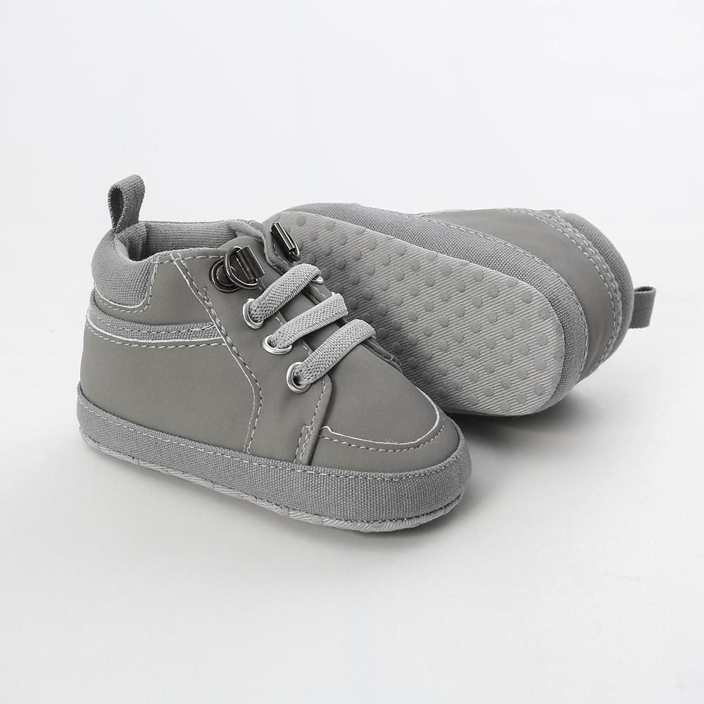 Baby Artificial Leather Lace Up Sneakers Wholesale Baby Shoes - PrettyKid