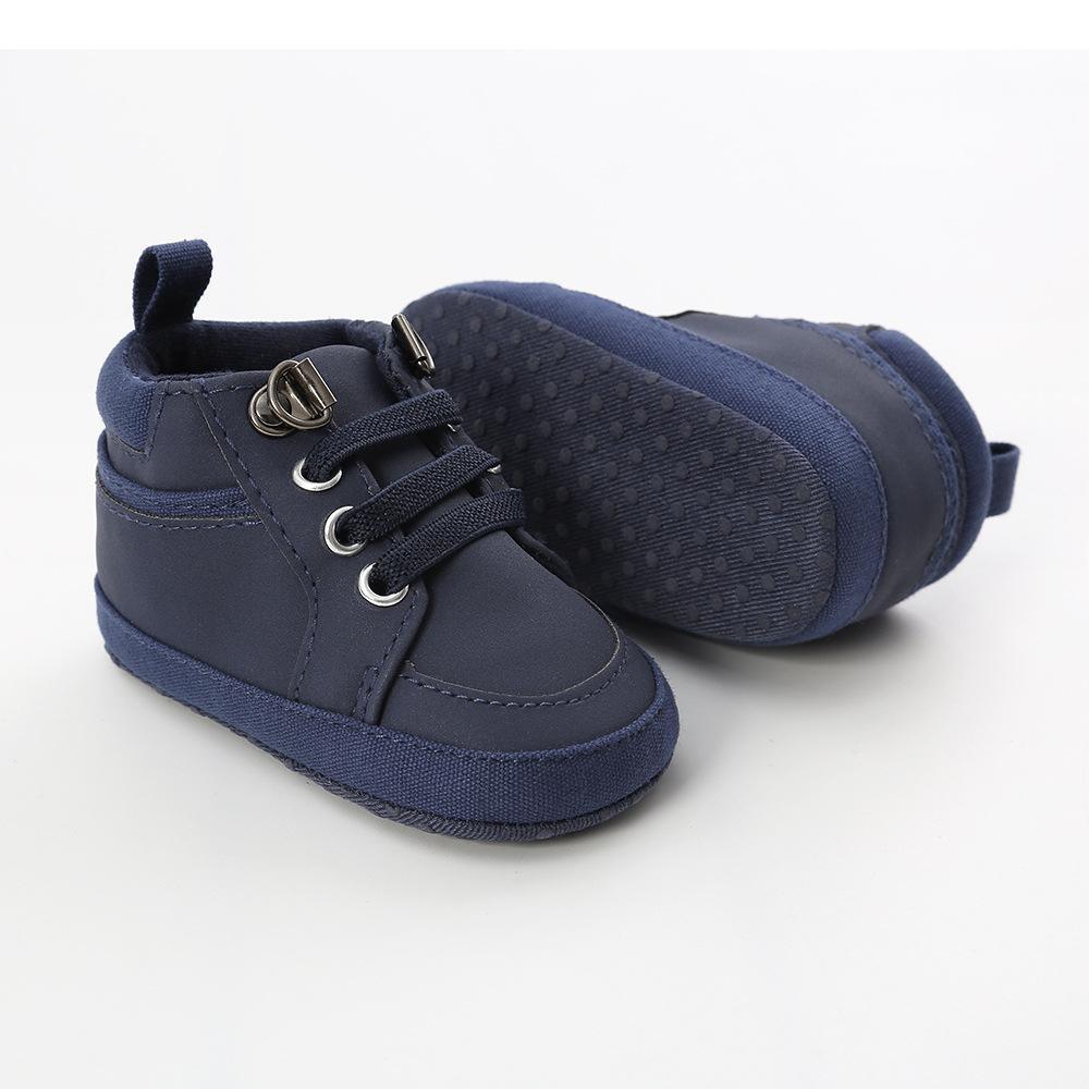 Baby Artificial Leather Lace Up Sneakers Wholesale Baby Shoes - PrettyKid