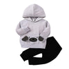 Baby Boys Bear Printed Hooded Top & Pants Boy Clothing Wholesale - PrettyKid