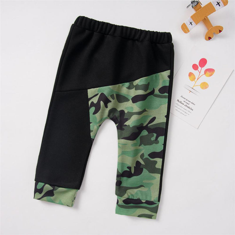 Baby Boys Camouflage Hooded Tops&Pants Baby Clothing Cheap Wholesale - PrettyKid