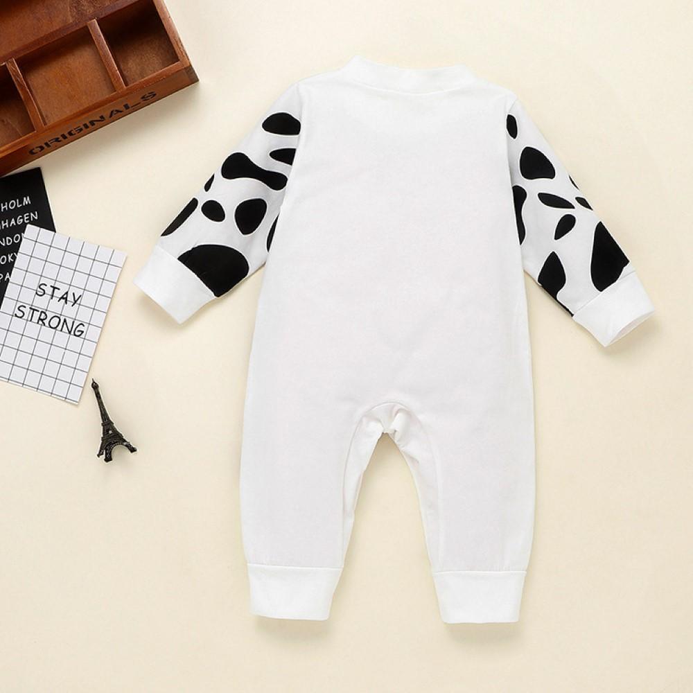 Baby Boys Cartoon Cow Printed Romper Wholesale Baby Clothes Usa - PrettyKid