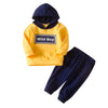 Baby Boys Letter Printed Hooded Top & Pants Baby Clothes Warehouse - PrettyKid