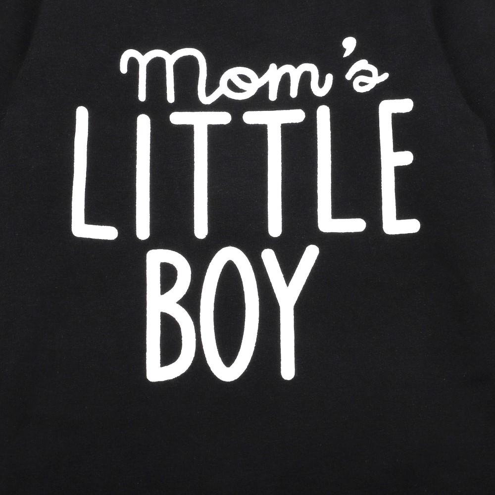 Baby Boys Letter Printed Long Sleeve Romper & Hat Baby Clothing Warehouse - PrettyKid