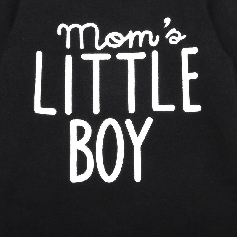 Baby Boys Letter Printed Long Sleeve Romper & Hat Baby Clothing Warehouse - PrettyKid