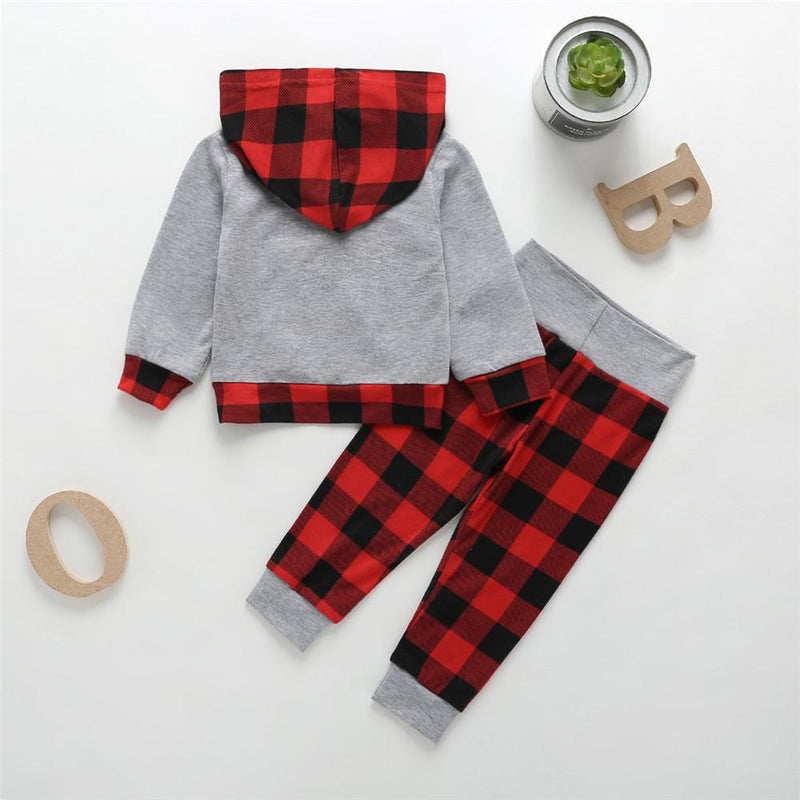 Baby Boys Long Sleeve Hooded Tops&Pants Baby Clothes Warehouse - PrettyKid