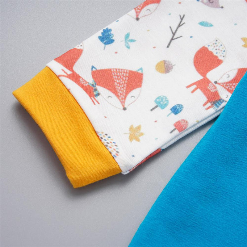 Baby Boys Long Sleeve Printed Fox Tops&Pants Baby Clothing In Bulk - PrettyKid
