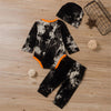 Baby Boys Long Sleeve Tie Dye Romper&Pants&Hat Wholesale Baby Clothes In Bulk - PrettyKid