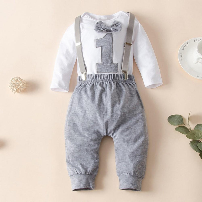 Baby Boys Number Printed Top & Pants Boy Wholesale Clothing - PrettyKid