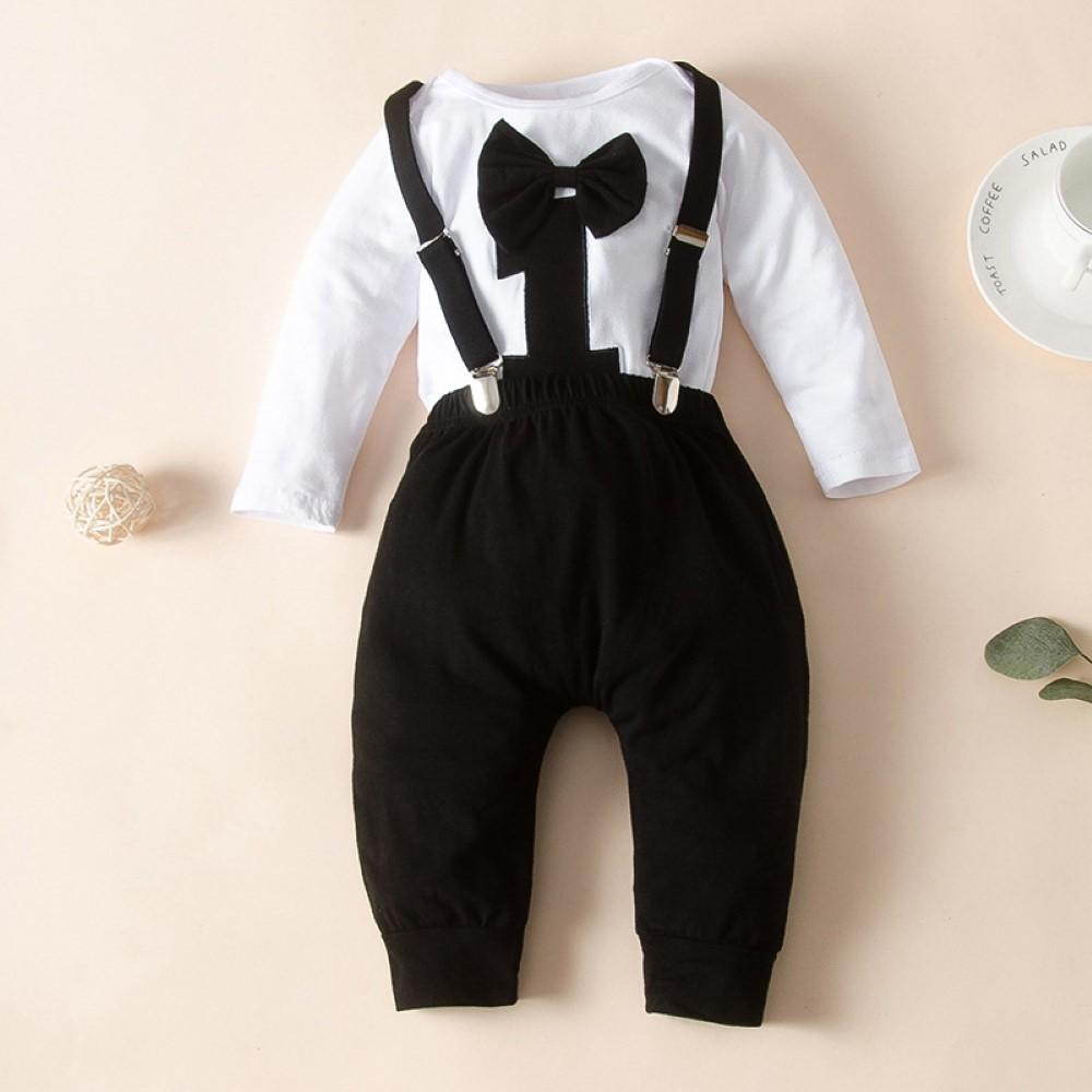 Baby Boys Number Printed Top & Pants Boy Wholesale Clothing - PrettyKid