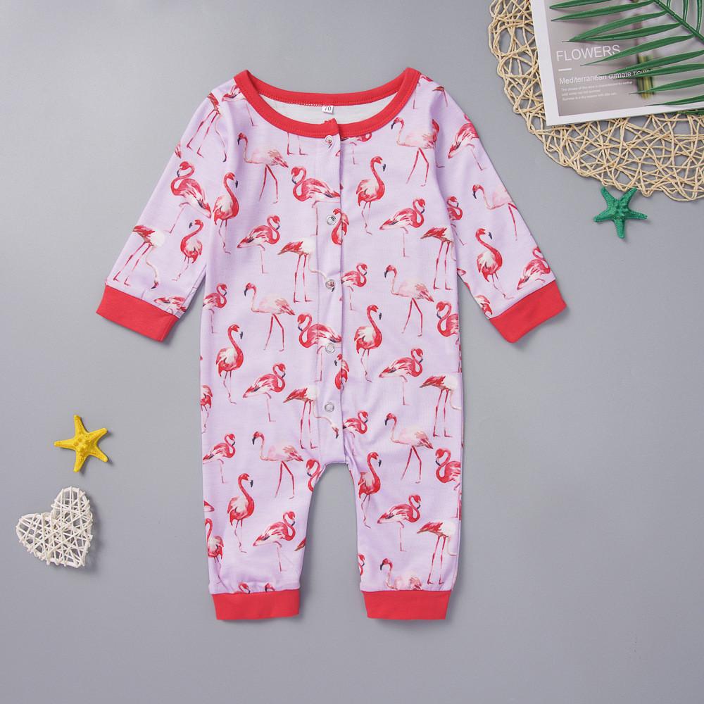 Baby Boys Unisex Long Sleeve Printed Rompers Baby Clothes Wholesale Bulk - PrettyKid