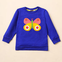 Baby Girls Butterfly Printed Long Sleeve Top Wholesale Clothing Baby - PrettyKid