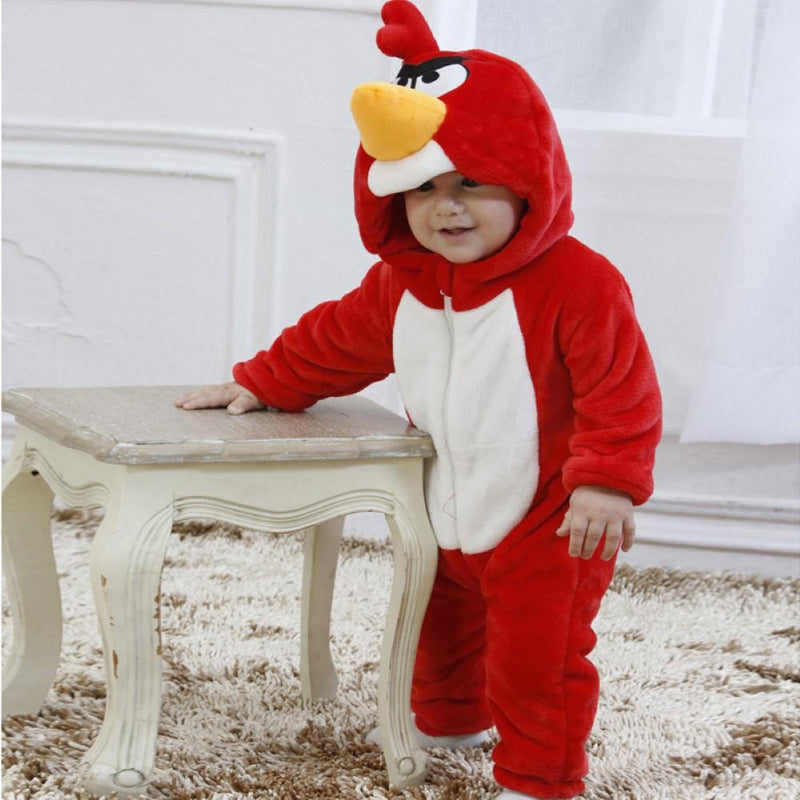 Baby Girls Cartoon Bird Romper Wholesale Clothing For Children - PrettyKid