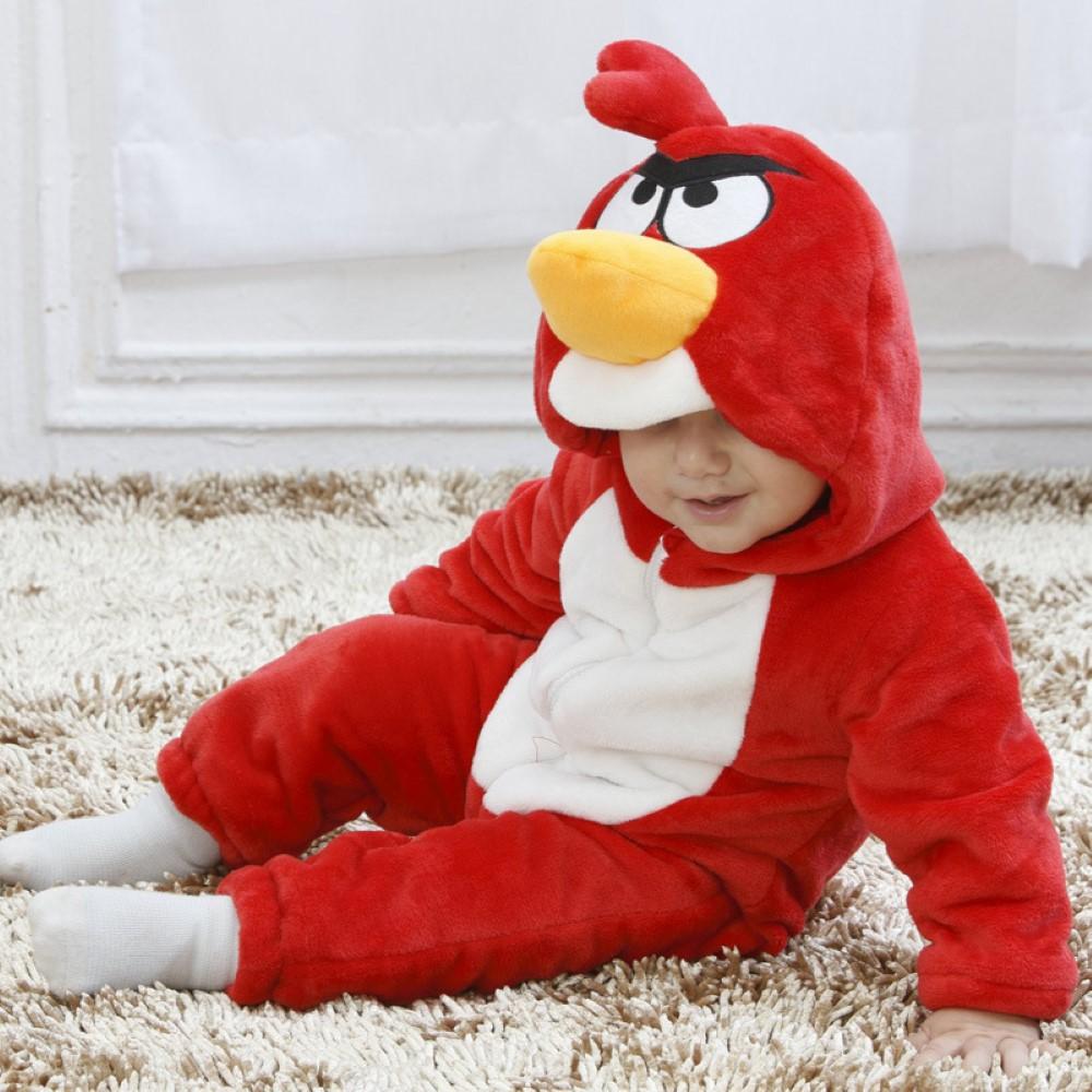 Baby Girls Cartoon Bird Romper Wholesale Clothing For Children - PrettyKid