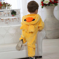 Baby Girls Cartoon Duck Printed Romper Buy Childrens Clothes Wholesale - PrettyKid