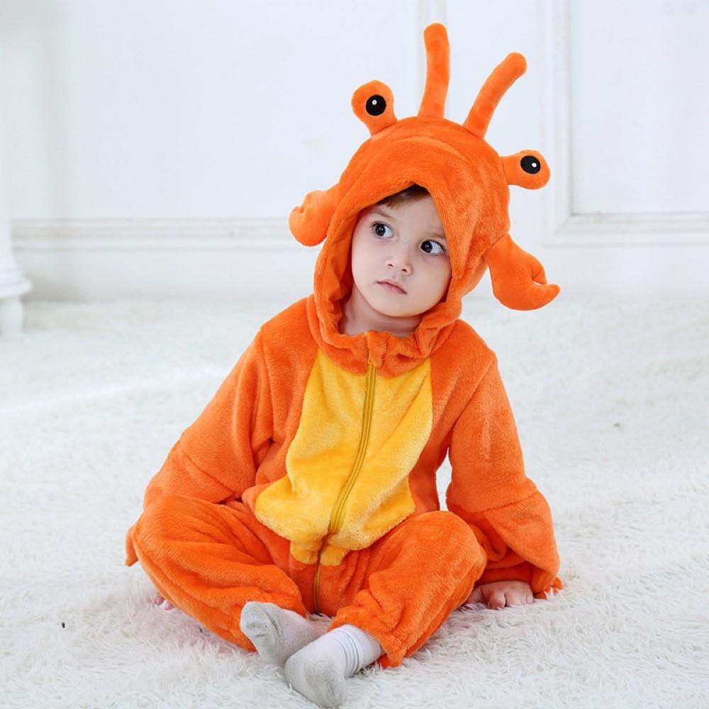 Baby Girls Cartoon Lobster Romper Children Clothing Wholesale Usa - PrettyKid