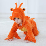 Baby Girls Cartoon Lobster Romper Children Clothing Wholesale Usa - PrettyKid