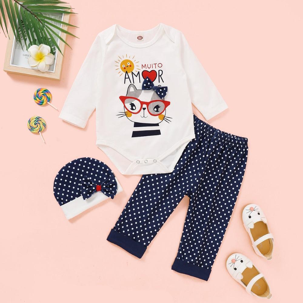 Baby Girls Cartoon Romper Print Buy Baby Clothes Wholesale - PrettyKid