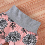 Baby Girls Floral Letter Long-sleeve Romper & Pants & Hat & Headband - PrettyKid
