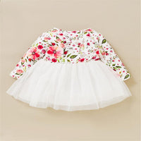 Baby Girls Floral Printed Dress Wholesale Clothing For Children - PrettyKid