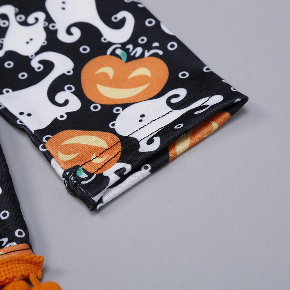 Baby Girls Halloween Long Sleeve Romper&Headband Baby Wholesale - PrettyKid