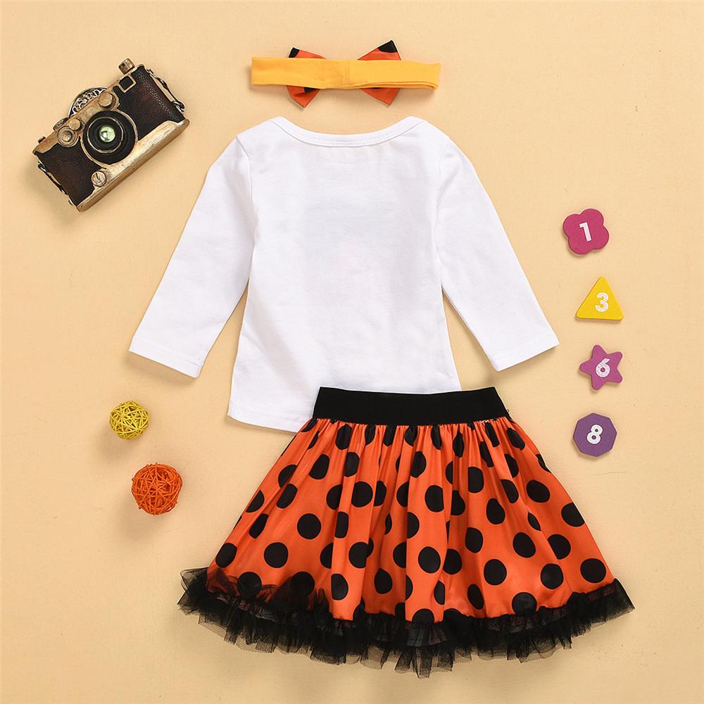 Baby Girls Halloween Long Sleeve Tops&Skirt Buy Baby Clothes Wholesale - PrettyKid