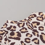 Baby Girls Leopard Printed Romper & Headband Baby Wholesale Clothes - PrettyKid