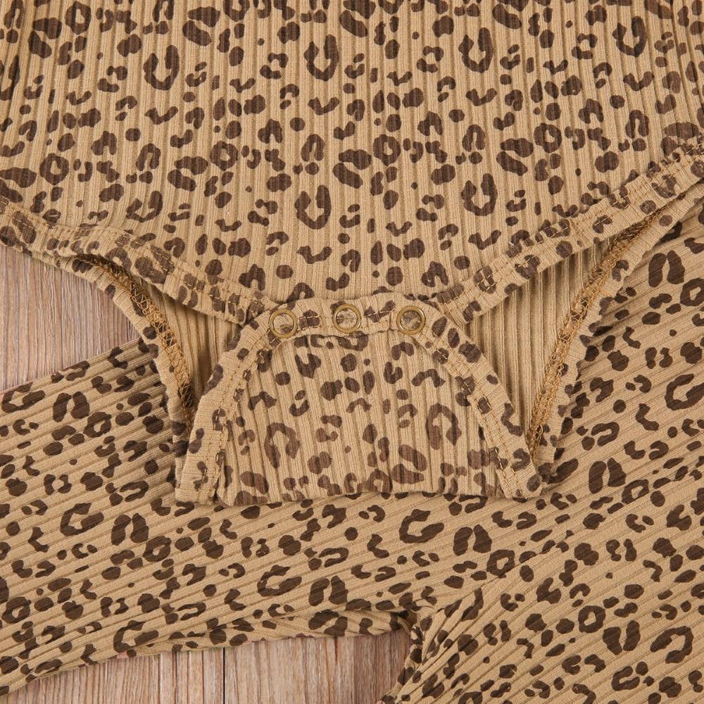 Baby Girls Long Sleeve Leopard Print & trousers Wholesale Clothing Baby - PrettyKid