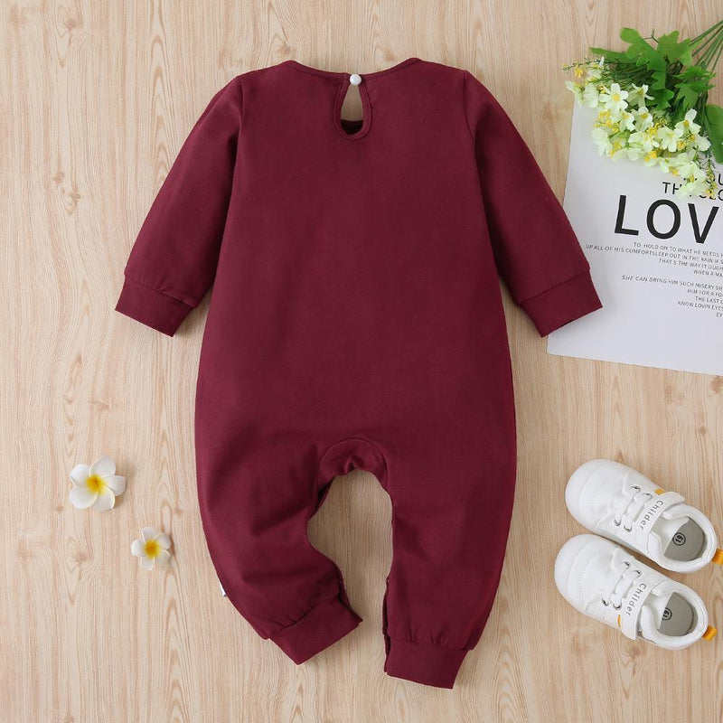 Baby Girls Long Sleeve Printed Letter Romper Baby Clothes Wholesale Suppliers - PrettyKid