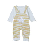 Baby Girls Long Sleeve Printed Star Romper Wholesale Baby Clothes Usa - PrettyKid