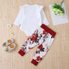 Baby Girls Printed Letter Romper&Floral Pants Wholesale Clothing Baby - PrettyKid