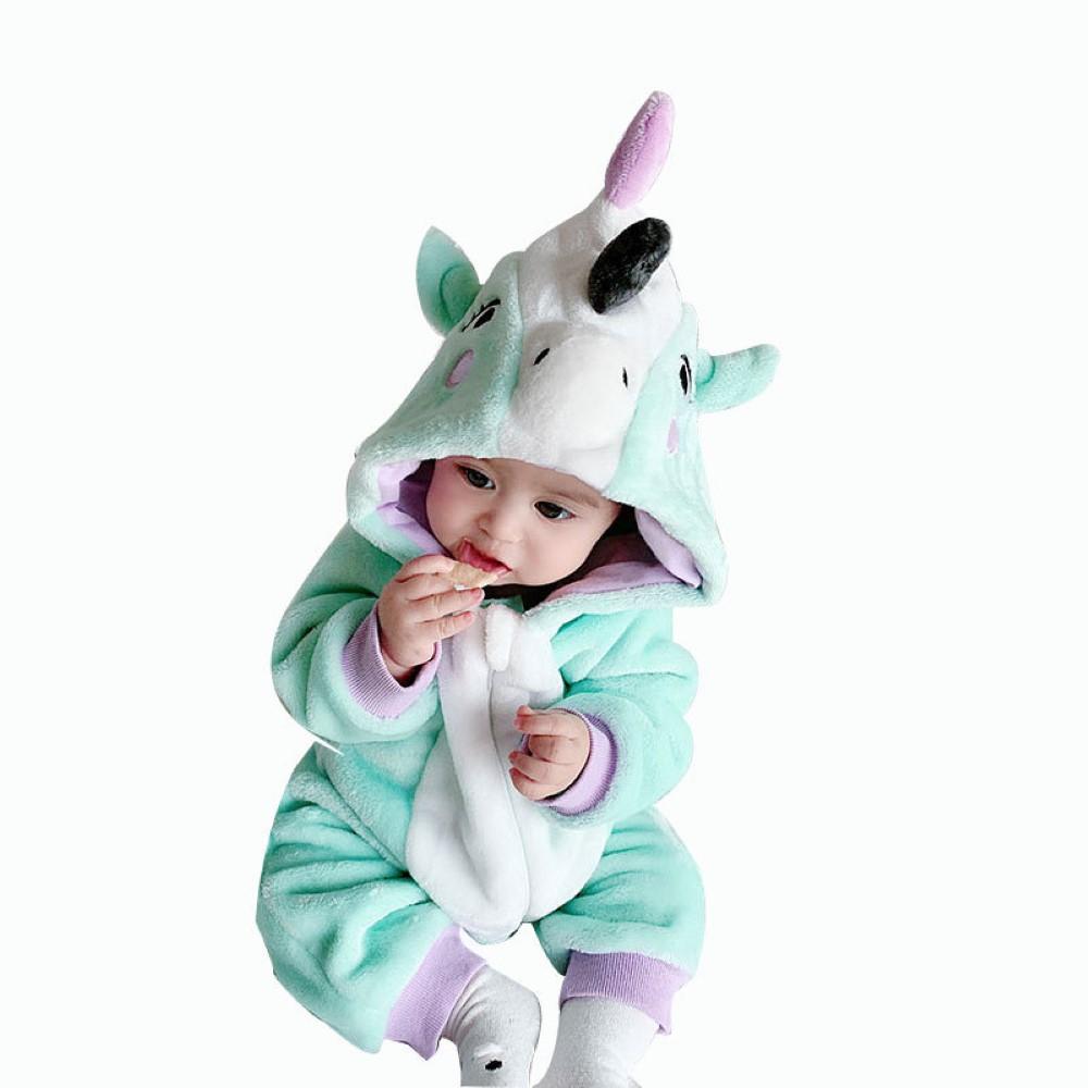 Baby Girls Rabbit Decor Long Sleeve Romper Kids Wholesale Clothing Warehouse - PrettyKid