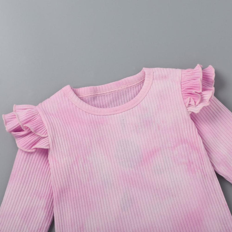 Baby Girls Tie Dye Long Sleeve Top & Pants Wholesale Baby Boutique Items - PrettyKid