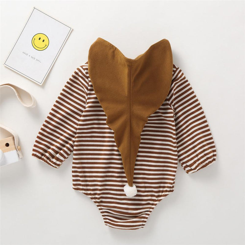 Baby Girls Unisex Cute Hooded Solid Romper Baby Clothing Cheap Wholesale - PrettyKid