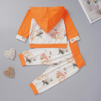 Baby Unisex Hooded Long Sleeve Floral Tops Buy Baby Clothes Wholesale - PrettyKid