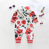 Baby Unisex Long Sleeve Hooded Floral Rompers Wholesale Baby Clothes In Bulk - PrettyKid